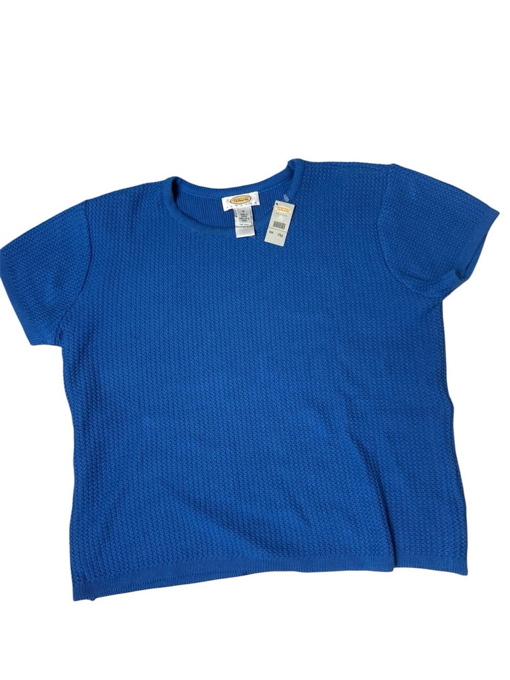Vintage Talbots sweater blue short sleeve